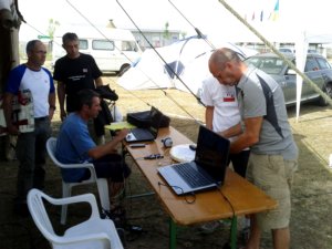 ulm, wmc 2012, French team, check des traces GPS