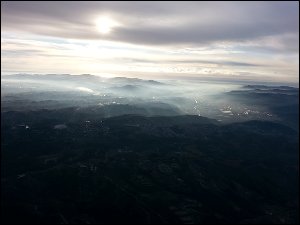 Derrière Barcelone en autogire