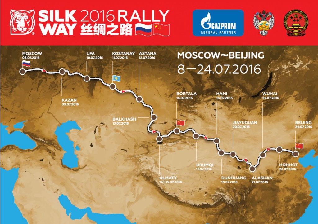 trajet SilkWay 2016