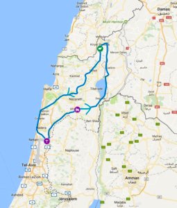 Tracé du Tour-autogire-Israel