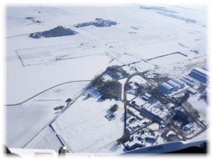 Aérodrome de Melun enneigé