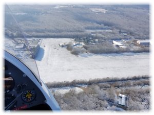 Piste de Vouzon enneigée