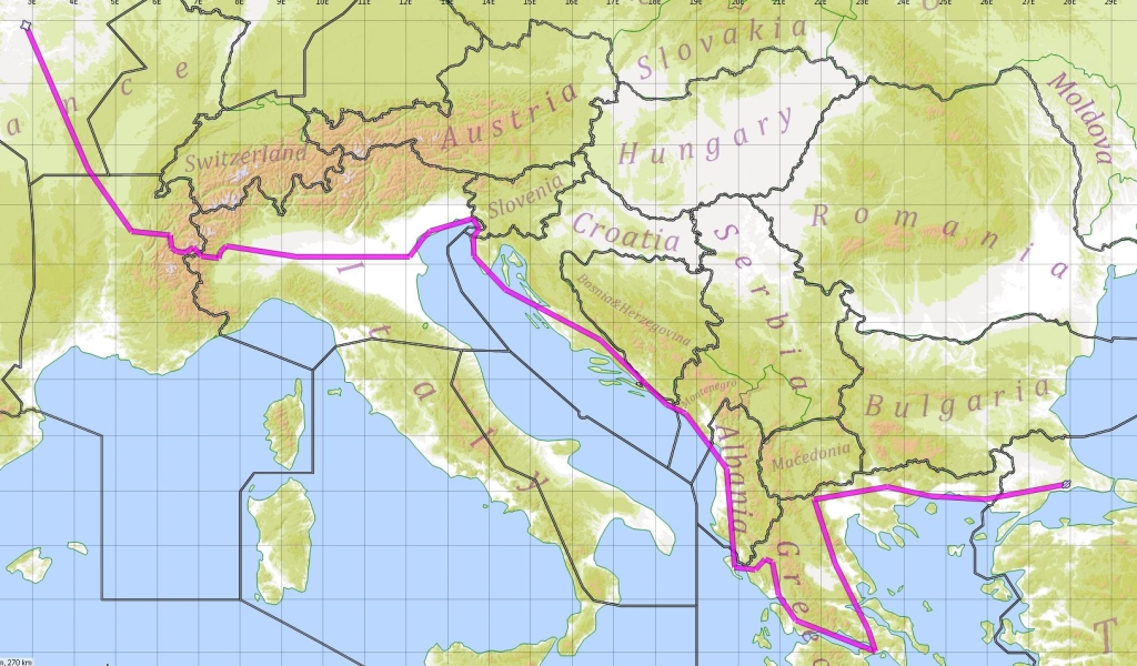 trajet aller prévu au 23/04/2019