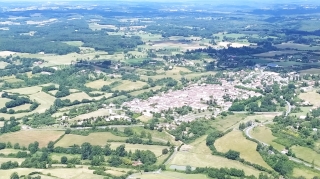 Monpazier vu du ciel