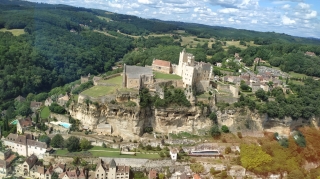 Beynac vue du ciel