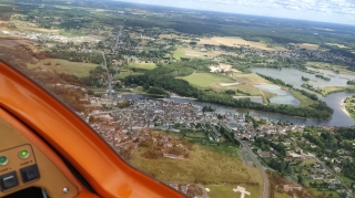 Saint-Aignan vu du ciel