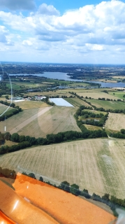 Lac Riboud, près de Cholet, en autogire