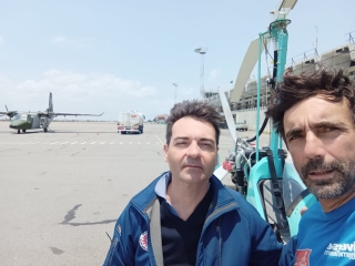 landed in Beira gyrocopter-africa