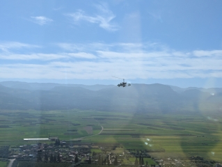 le long de l'Atas en autogire